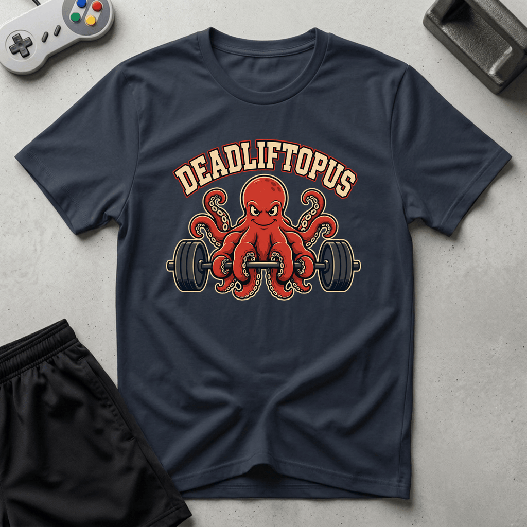 Deadliftopus T-Shirt - Navy
