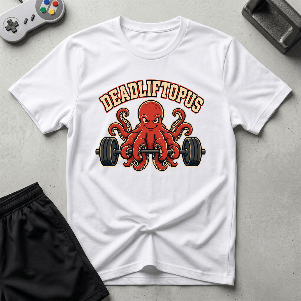 Deadliftopus T-Shirt - White
