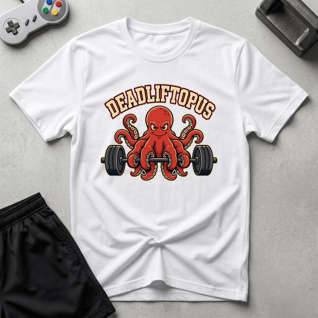 Deadliftopus T-Shirt - White