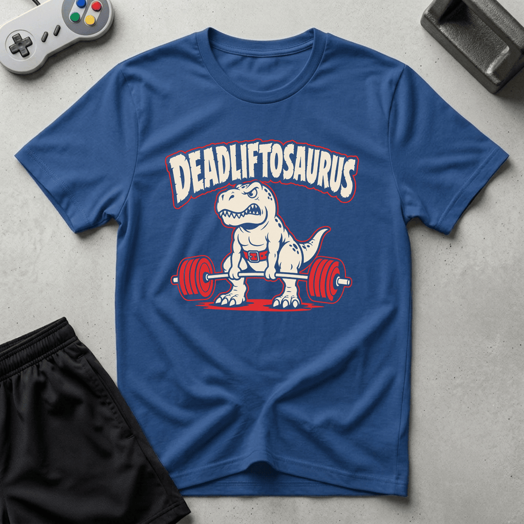 Deadliftosaurus T-Shirt - Royal