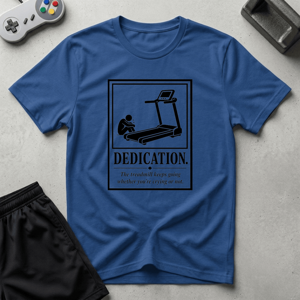 Dedication Poster T-Shirt - Royal