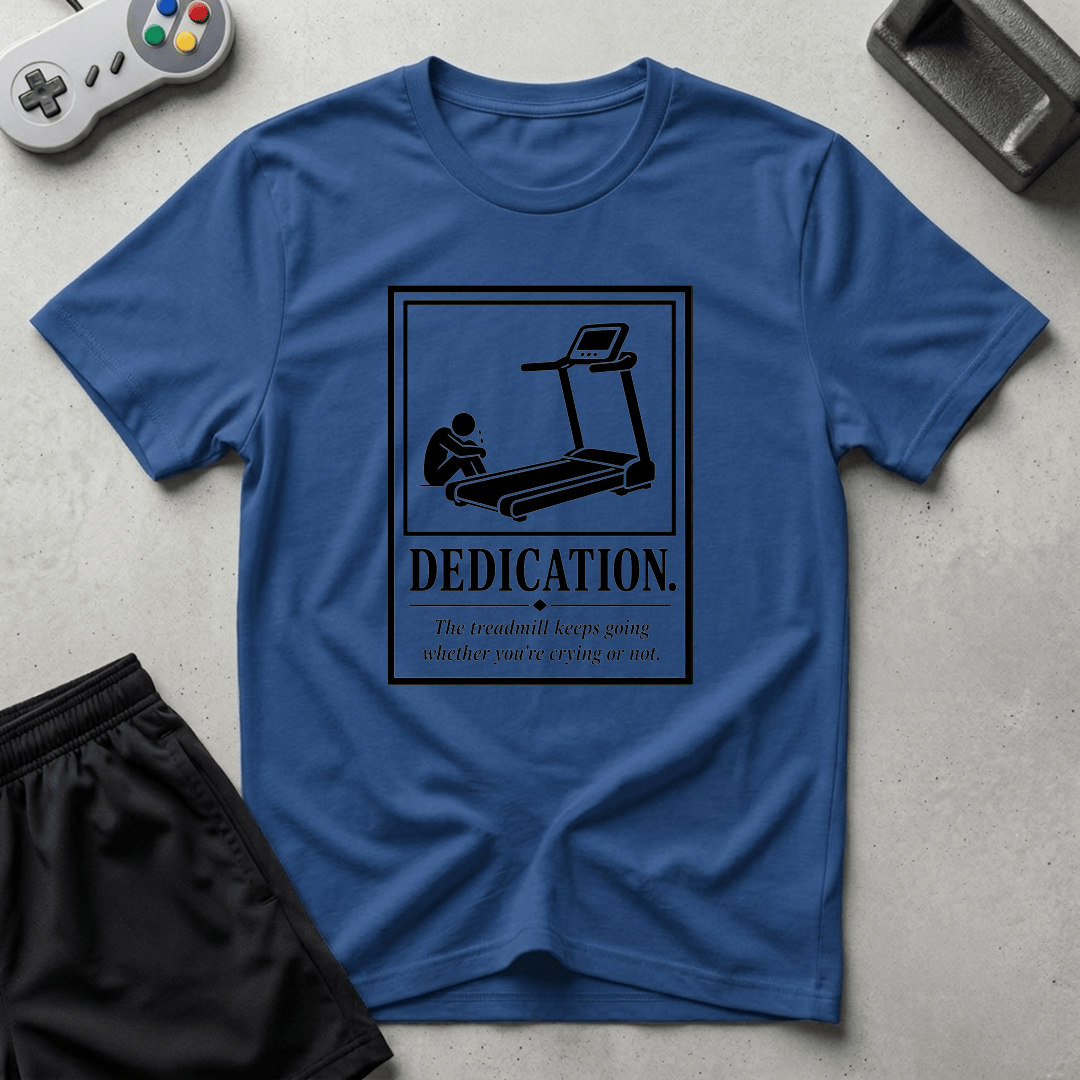 Dedication Poster T-Shirt - Royal