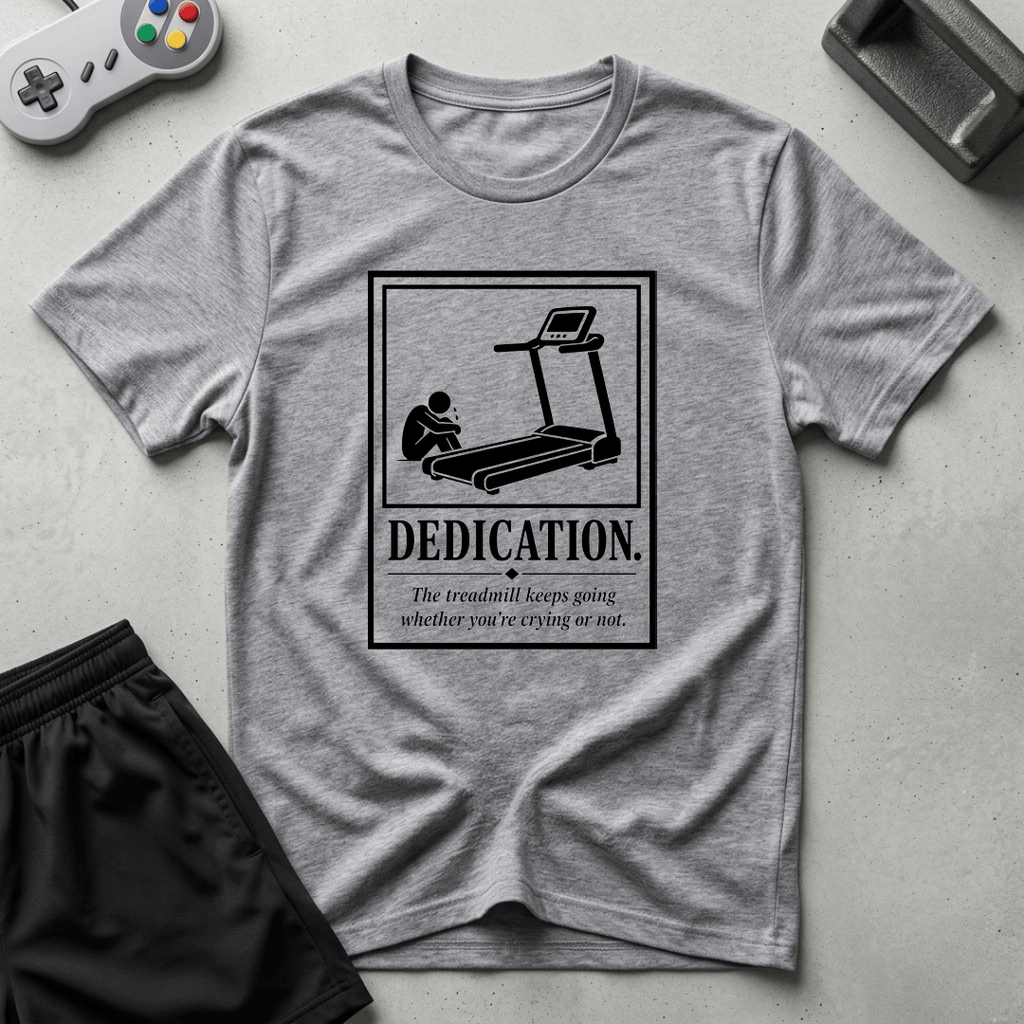 Dedication Poster T-Shirt - Sport Grey