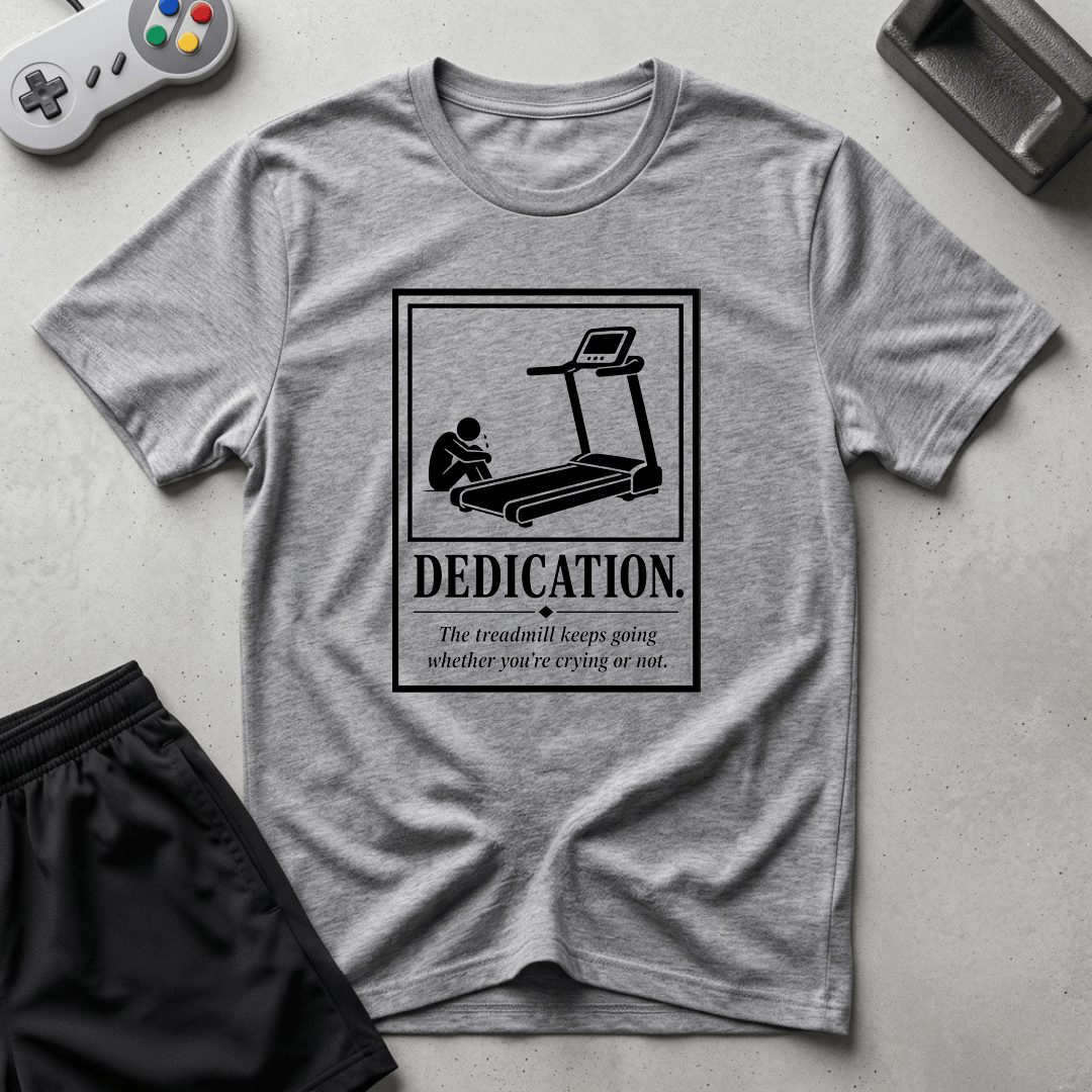 Dedication Poster T-Shirt - Sport Grey