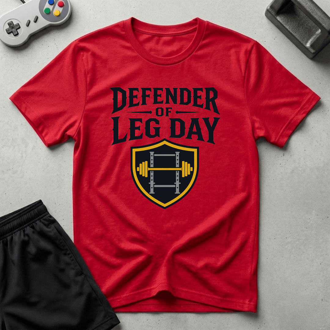 Leg Day Guardian T-Shirt - Red