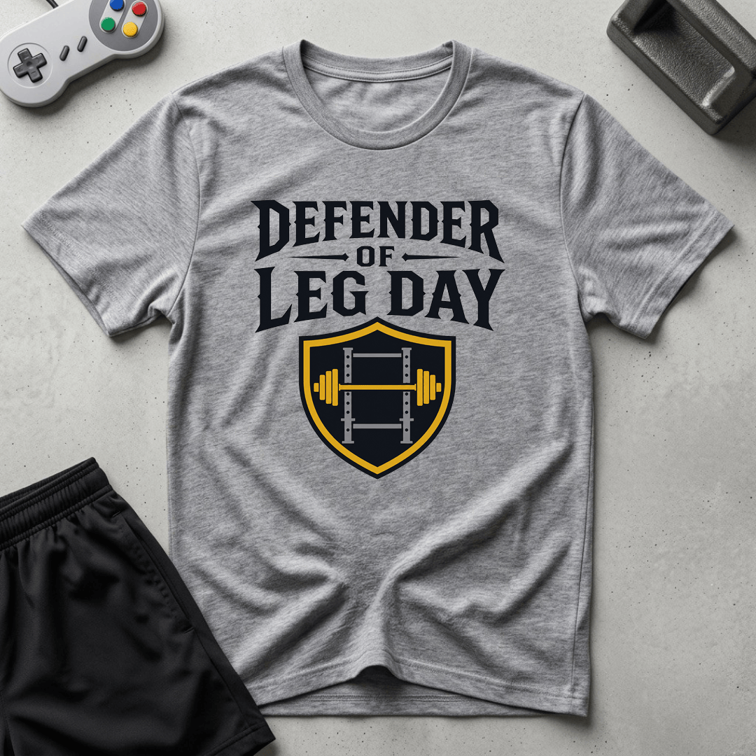 Leg Day Guardian T-Shirt - Sport Grey