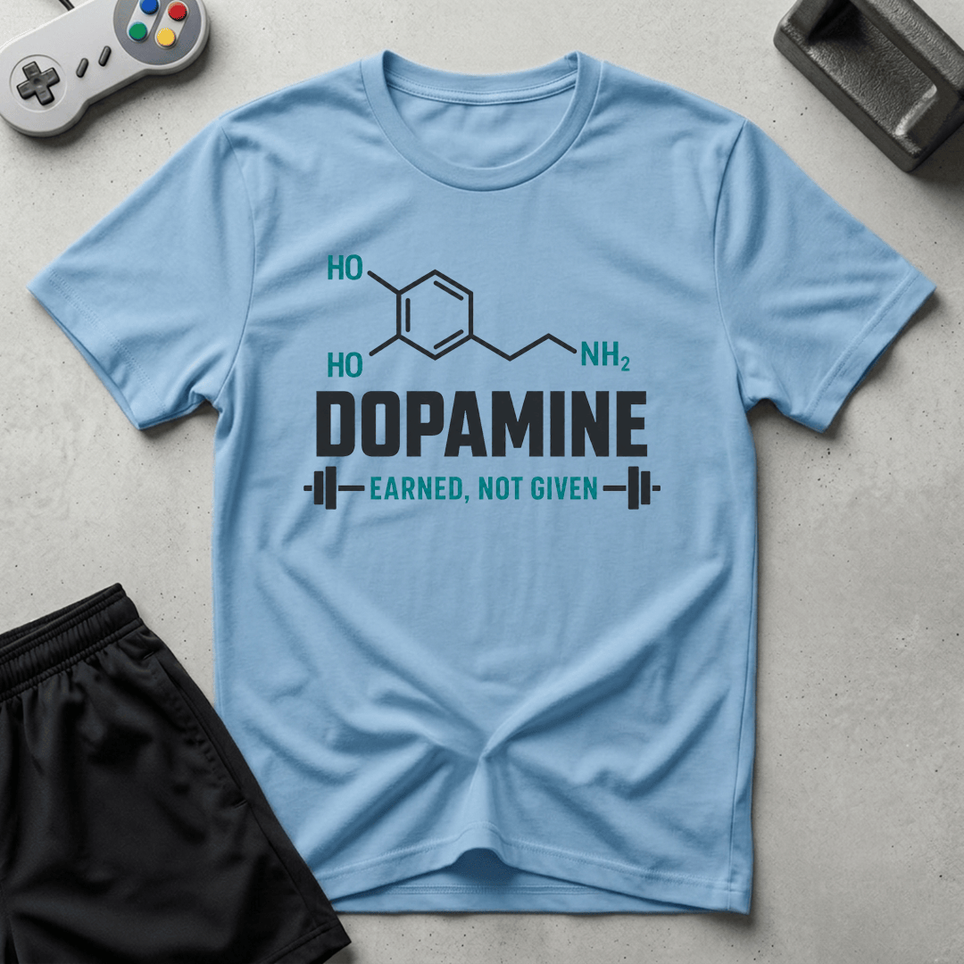 Dopamine Gains T-Shirt - Light Blue