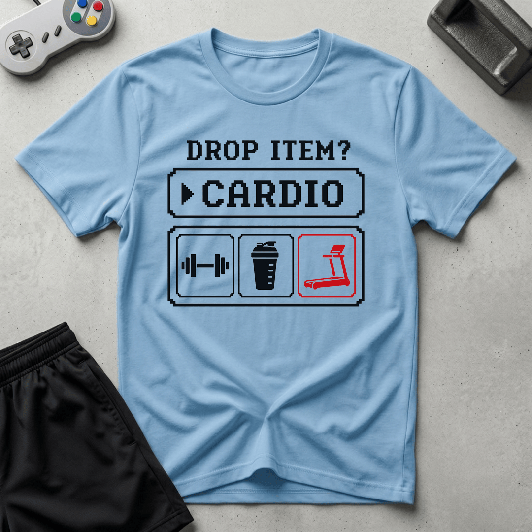 Drop Item Cardio T-Shirt - Light Blue