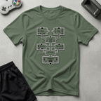Dungeon Map T-Shirt - Military Green