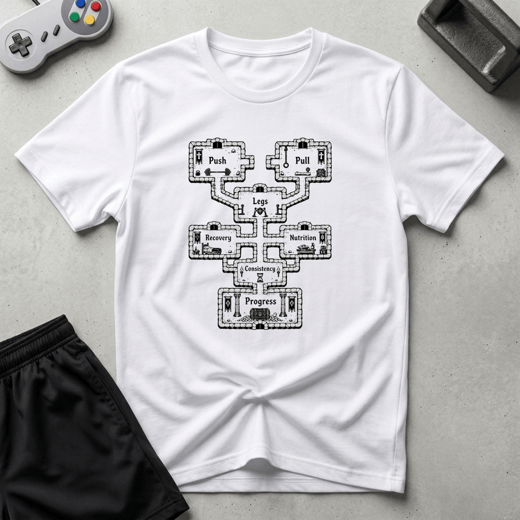 Dungeon Map T-Shirt - White