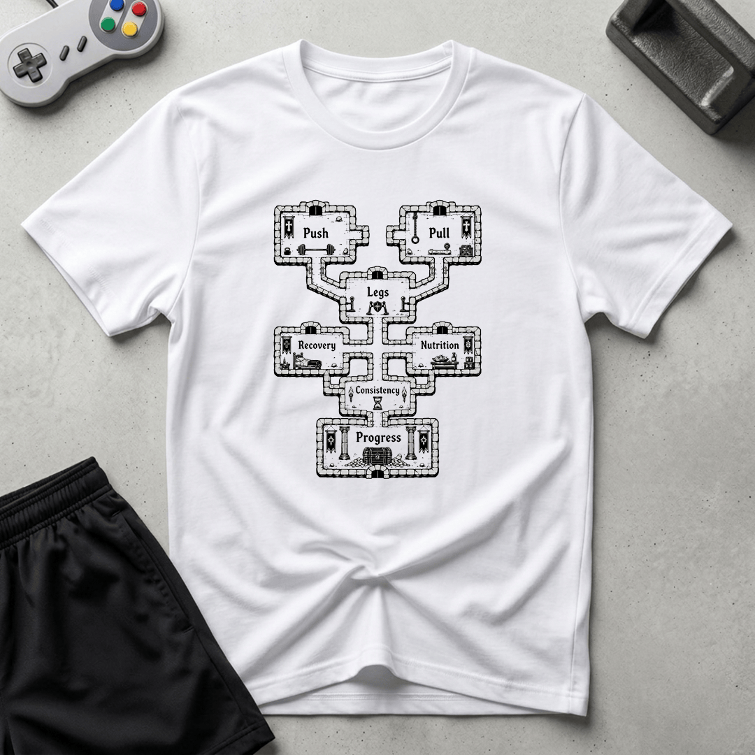 Dungeon Map T-Shirt - White