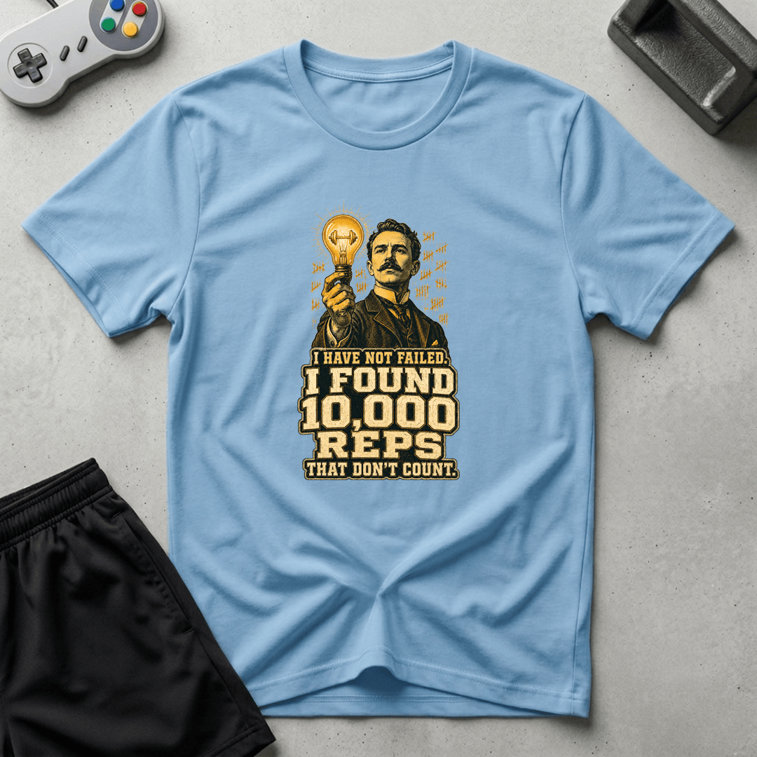 Edison 10000 Reps T-Shirt - Light Blue