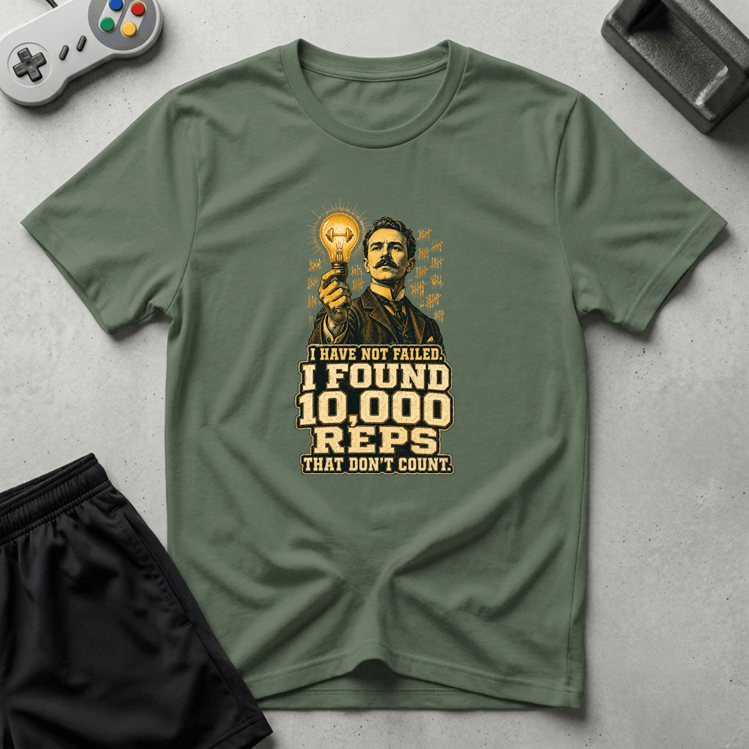 Edison 10000 Reps T-Shirt - Military Green