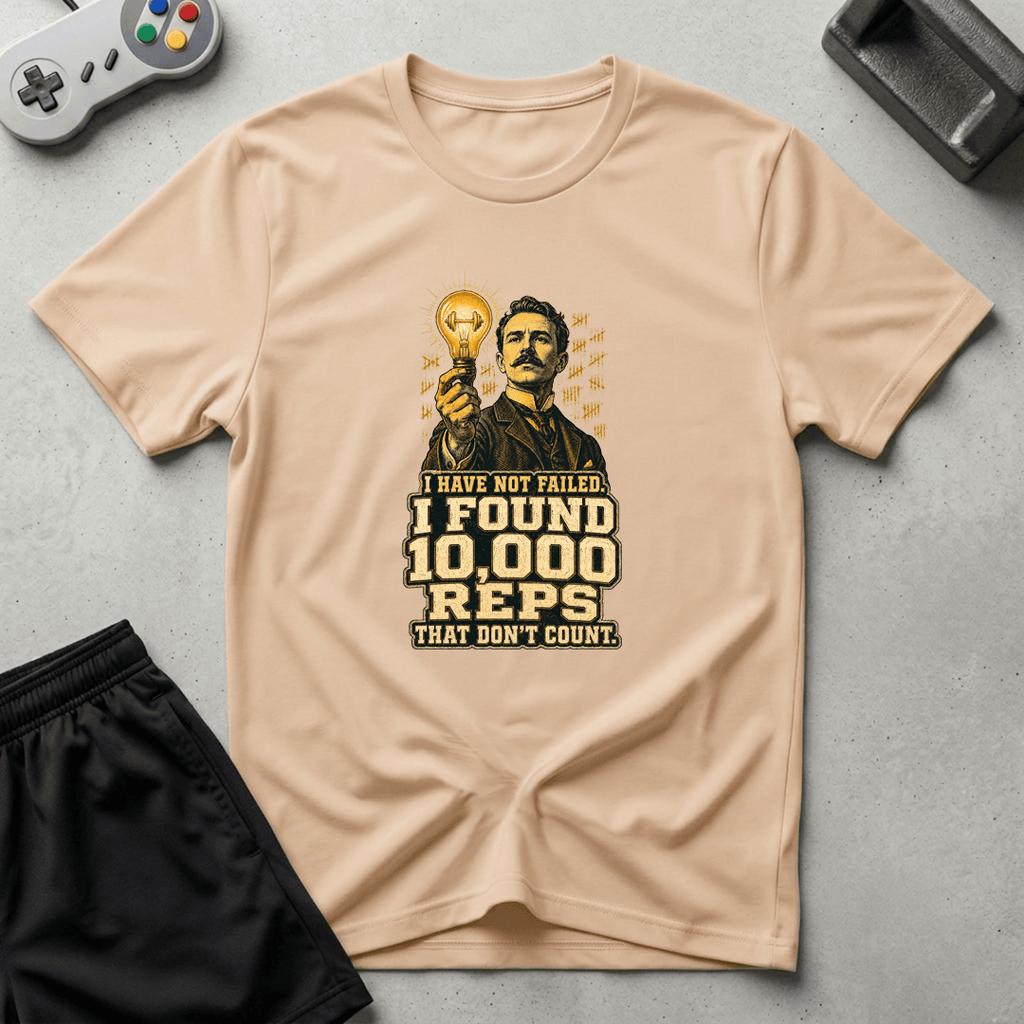 Edison 10000 Reps T-Shirt - Natural