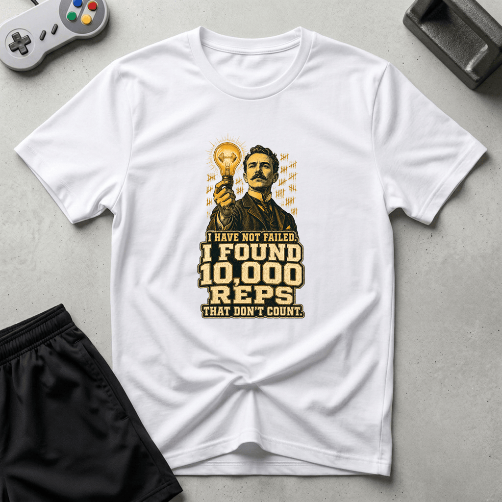 Edison 10000 Reps T-Shirt - White