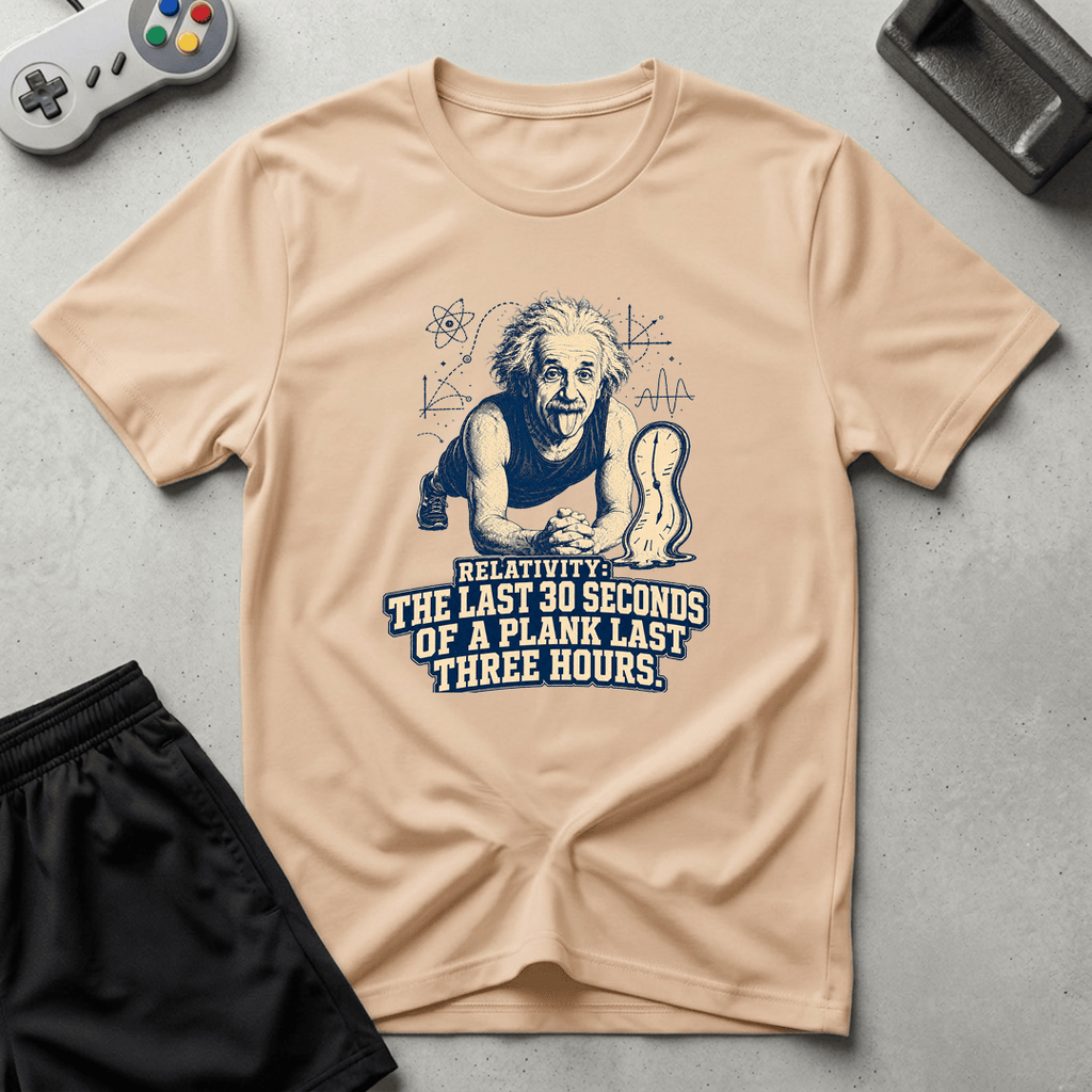 Einstein Plank Relativity T-Shirt - Natural
