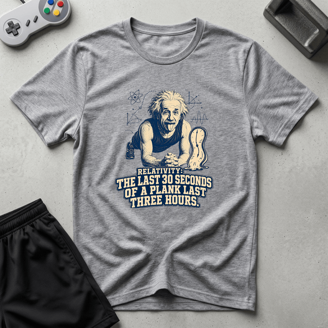 Einstein Plank Relativity T-Shirt - Sport Grey
