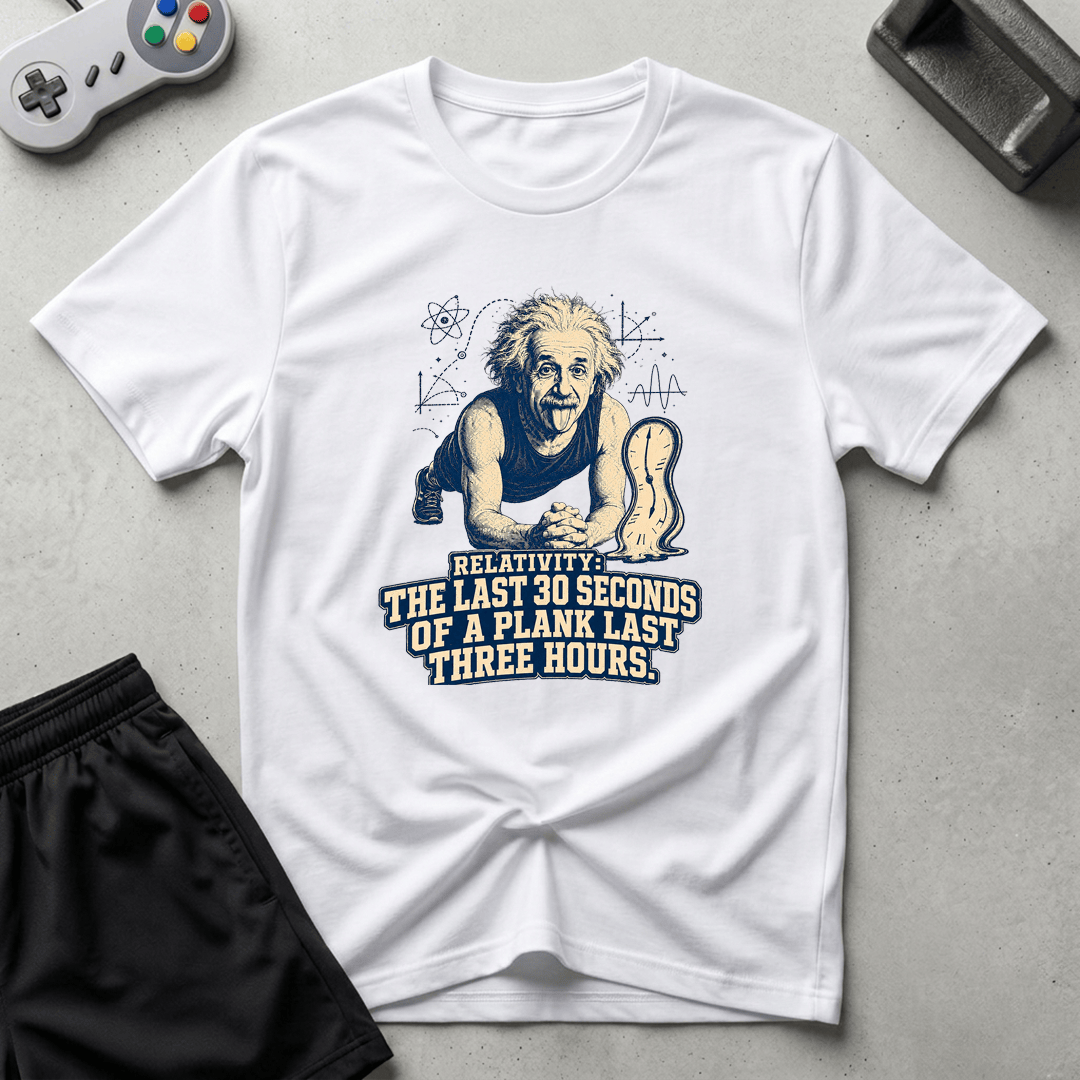 Einstein Plank Relativity T-Shirt - White