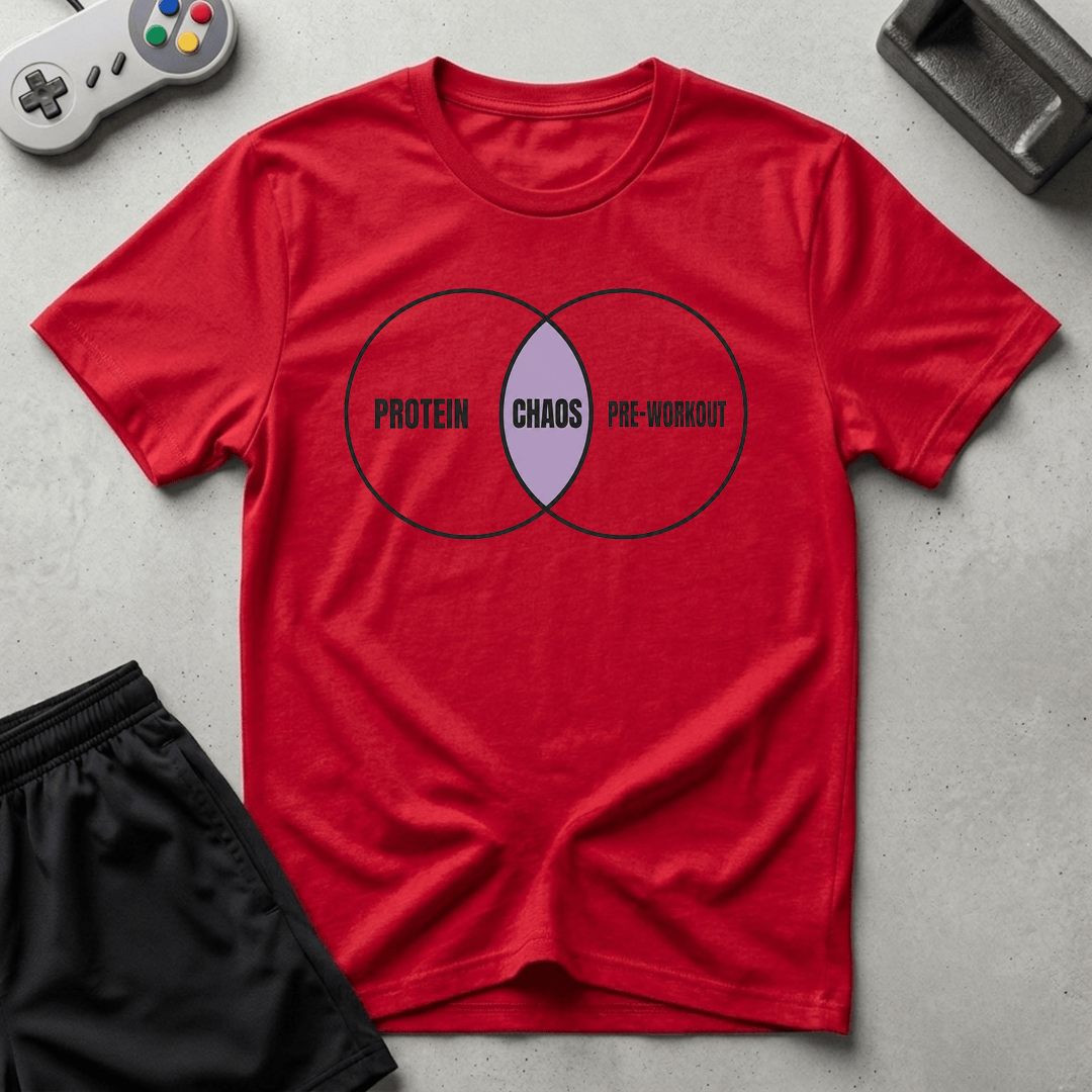 Fitness Venn Diagram T-Shirt - Red