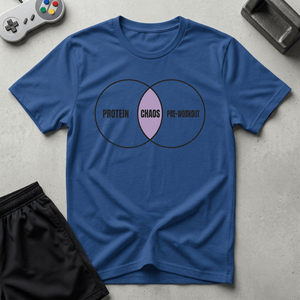 Fitness Venn Diagram T-Shirt - Royal