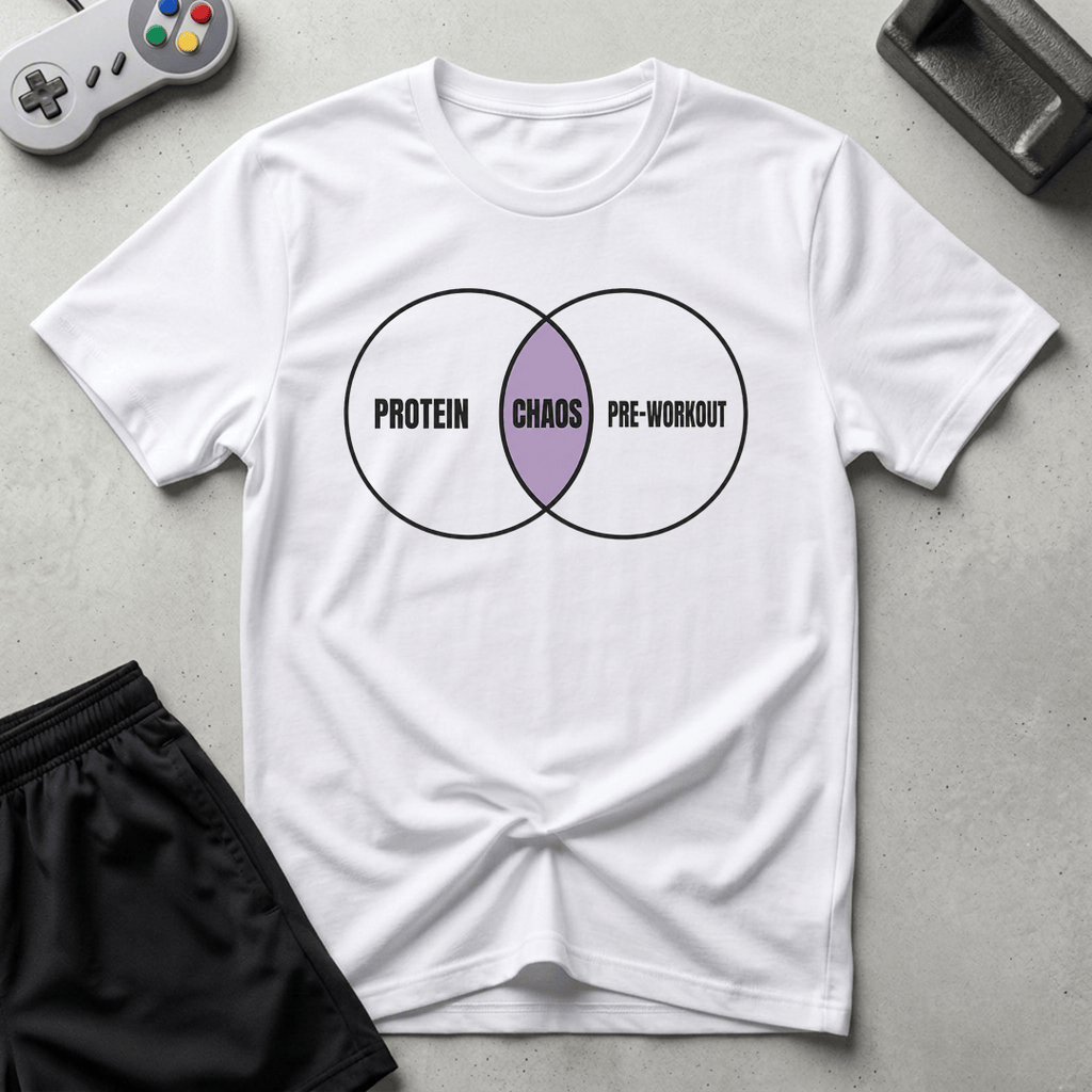 Fitness Venn Diagram T-Shirt - White