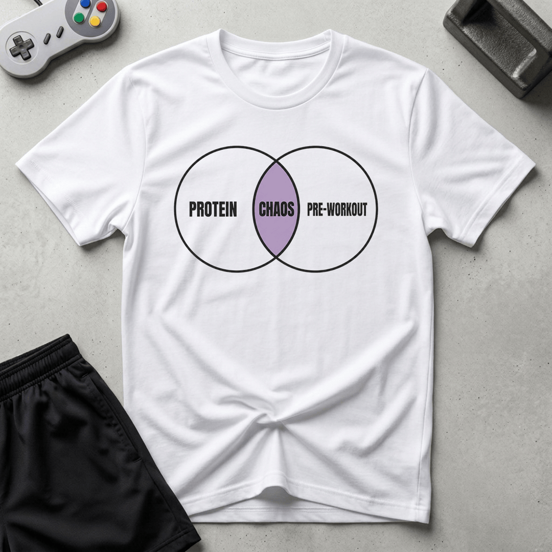 Fitness Venn Diagram T-Shirt - White