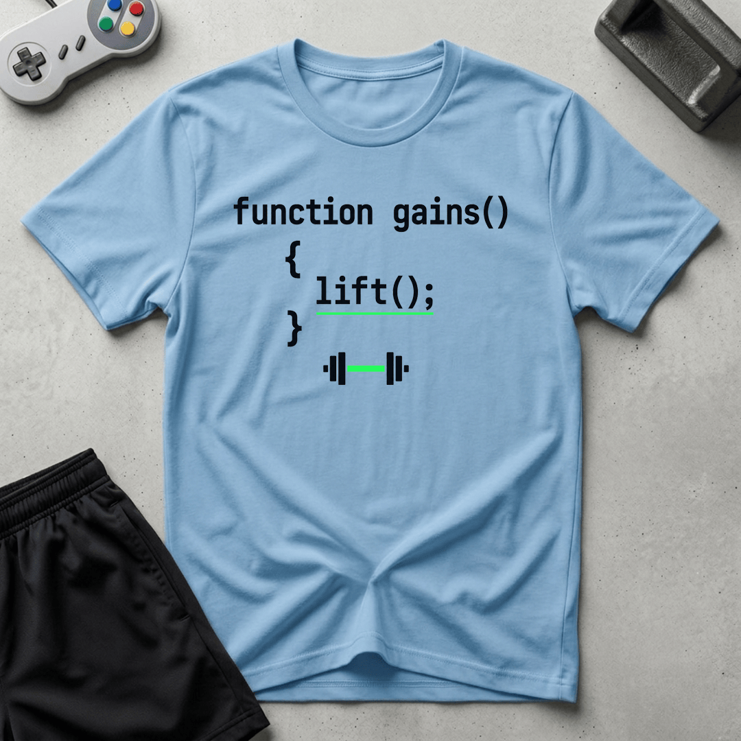 Function Gains T-Shirt - Light Blue