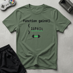 Function Gains T-Shirt - Military Green