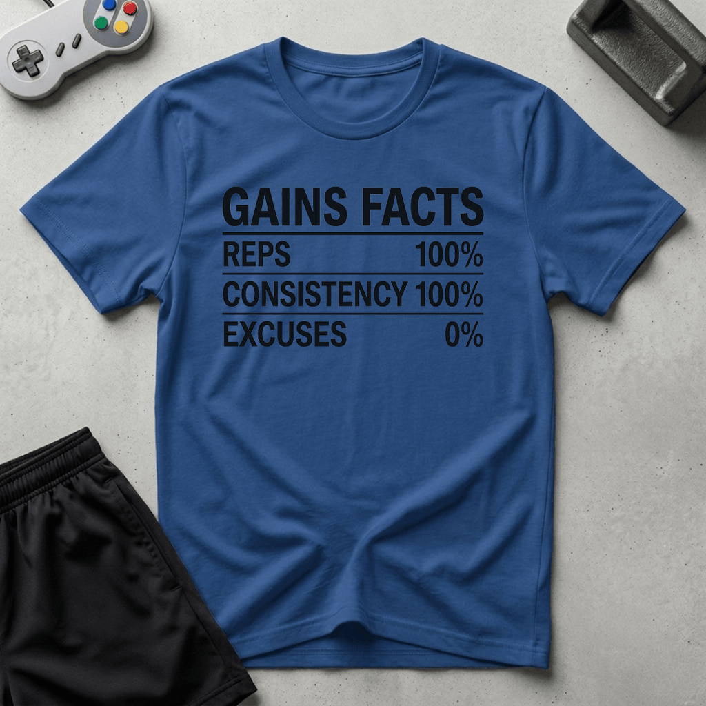 Gains Facts T-Shirt - Royal