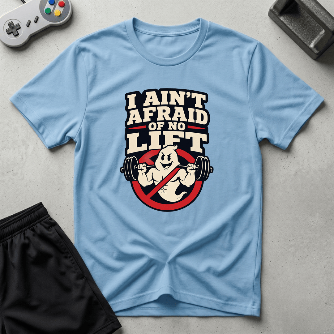 Ghost Gym Parody T-Shirt - Light Blue