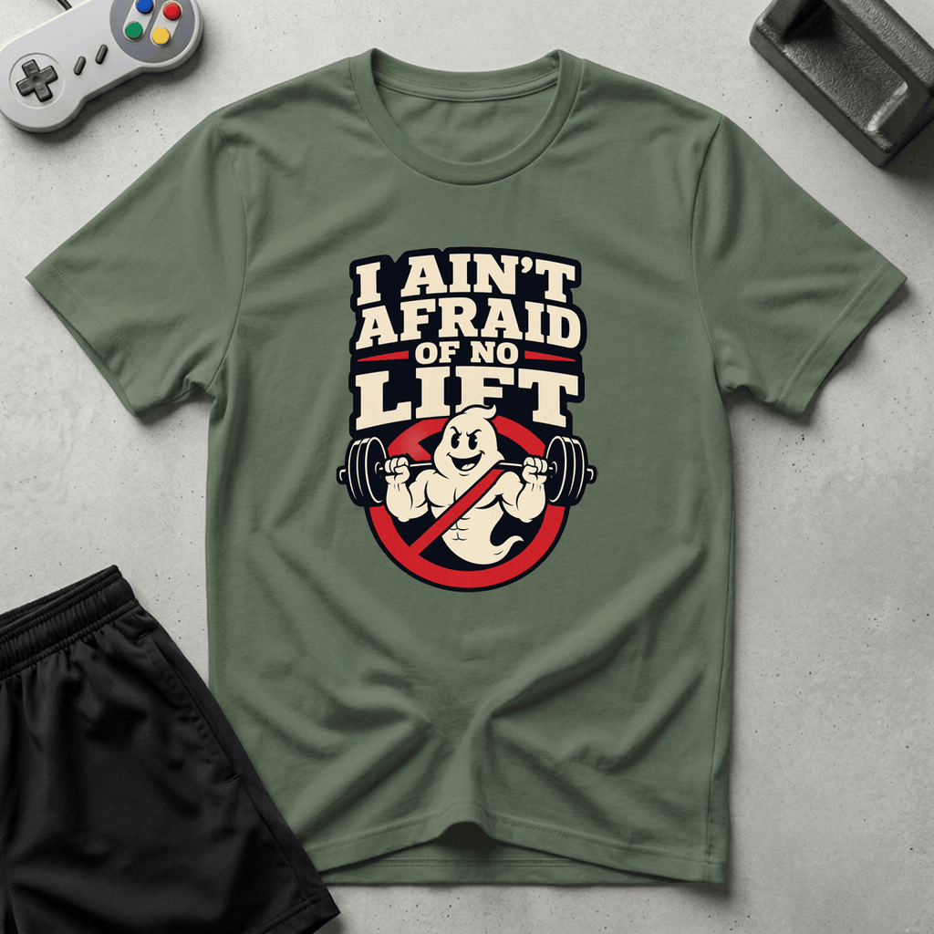 Ghost Gym Parody T-Shirt - Military Green
