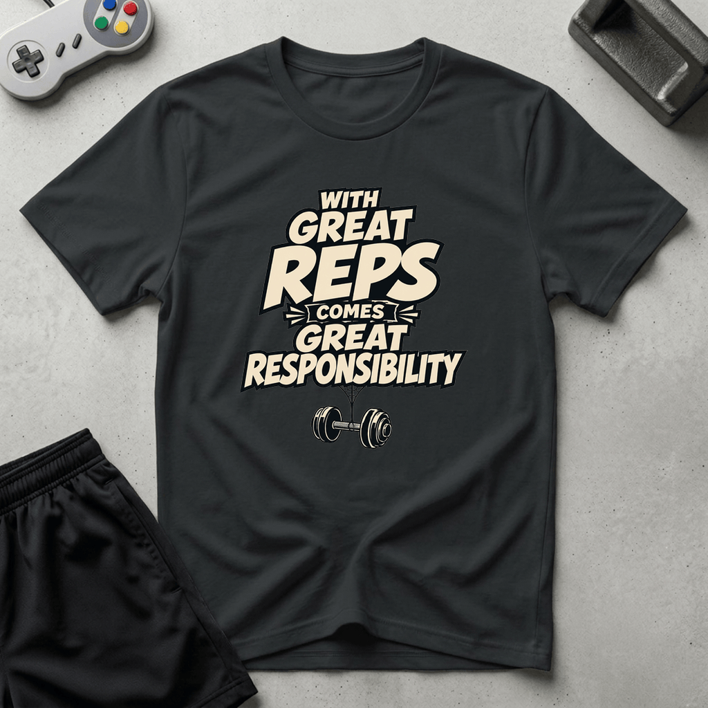 Great Reps Great Responsibility T-Shirt - Black