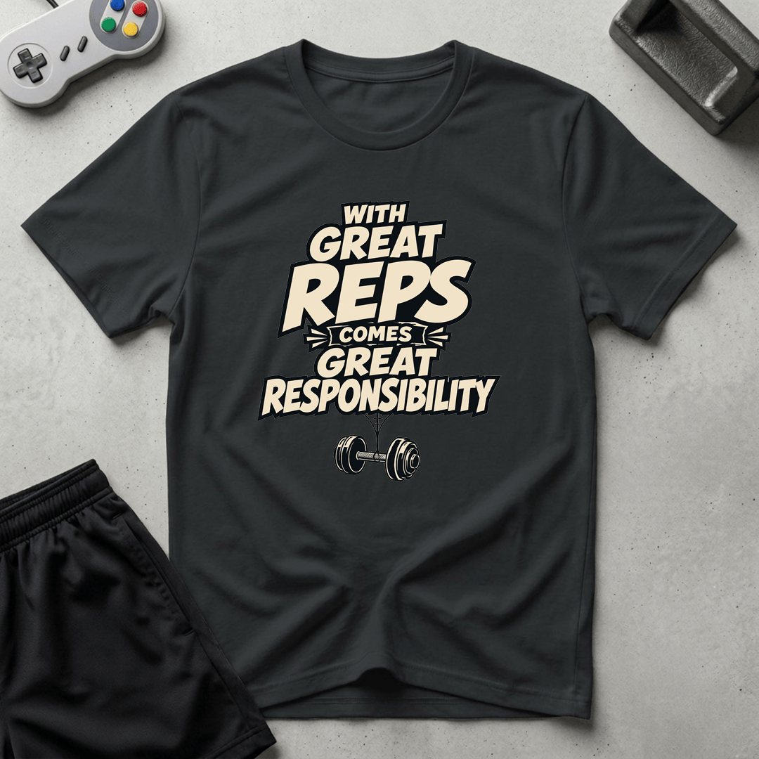 Great Reps Great Responsibility T-Shirt - Black