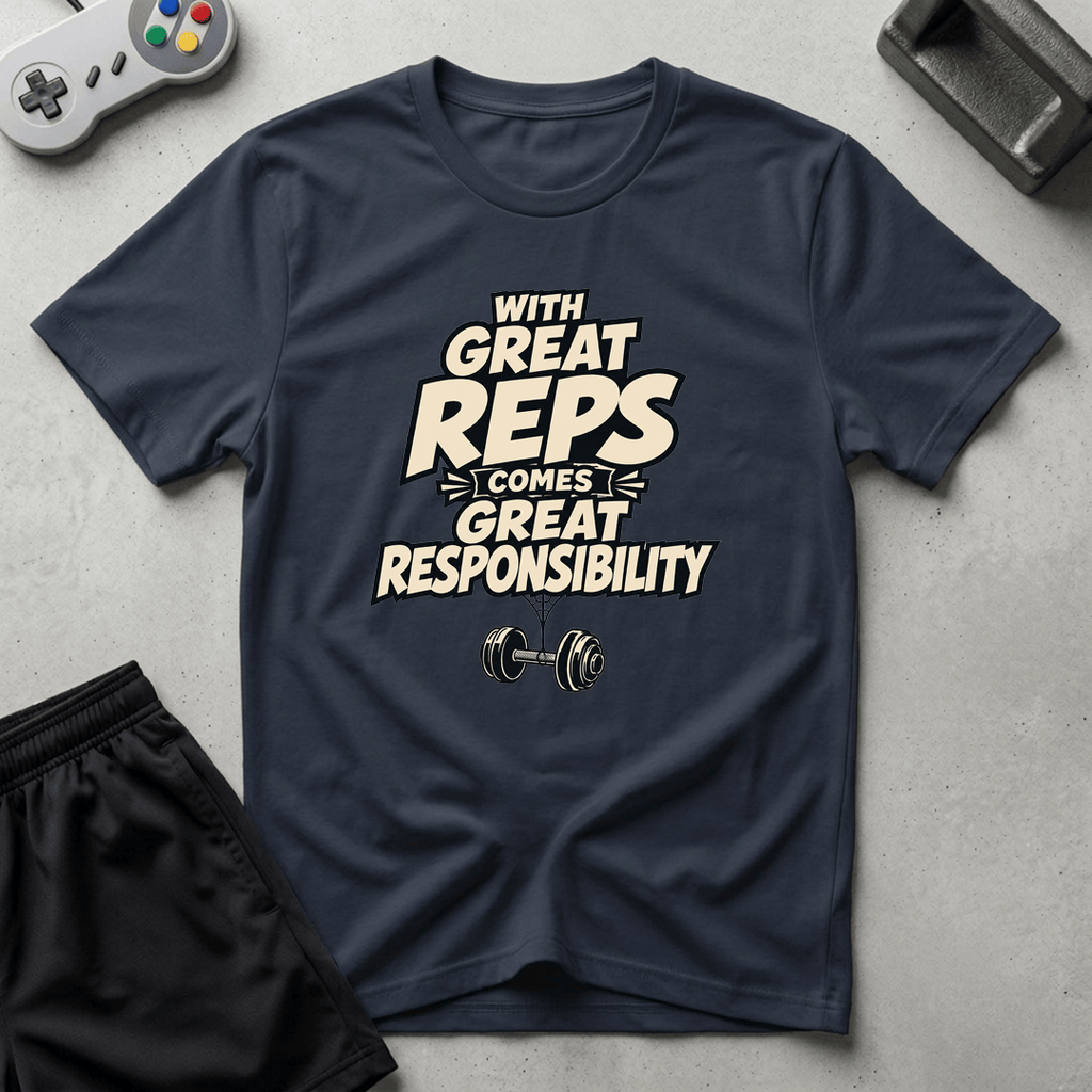 Great Reps Great Responsibility T-Shirt - Navy
