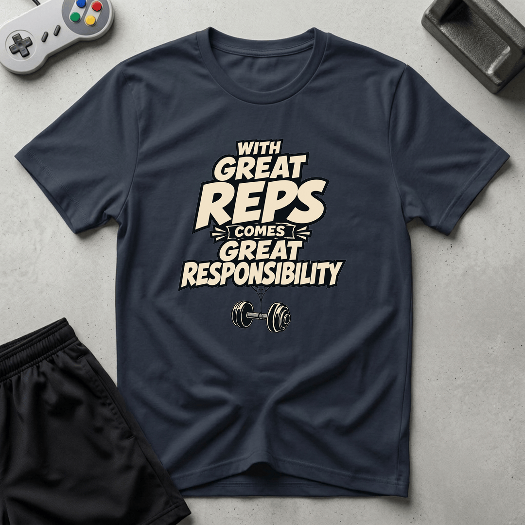 Great Reps Great Responsibility T-Shirt - Navy