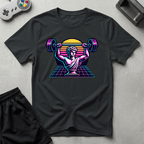 Greek Bust Synthwave T-Shirt - Black