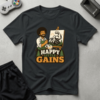 Happy Little Gains T-Shirt - Black