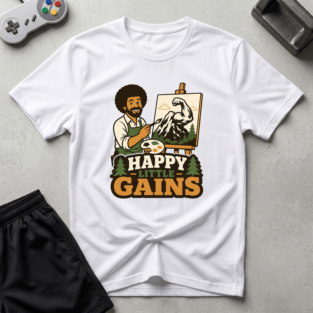 Happy Little Gains T-Shirt - White