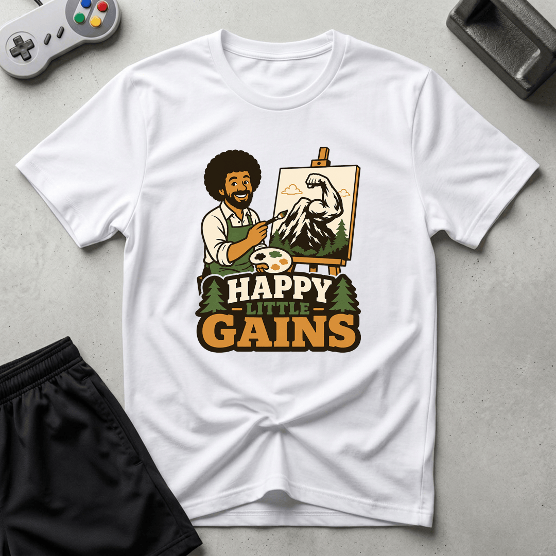 Happy Little Gains T-Shirt - White