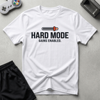Hard Mode Gains T-Shirt - White