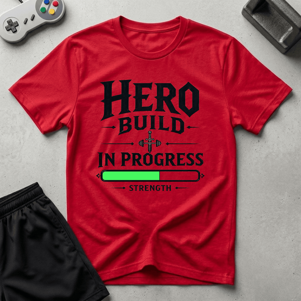 RPG Strength Build T-Shirt - Red