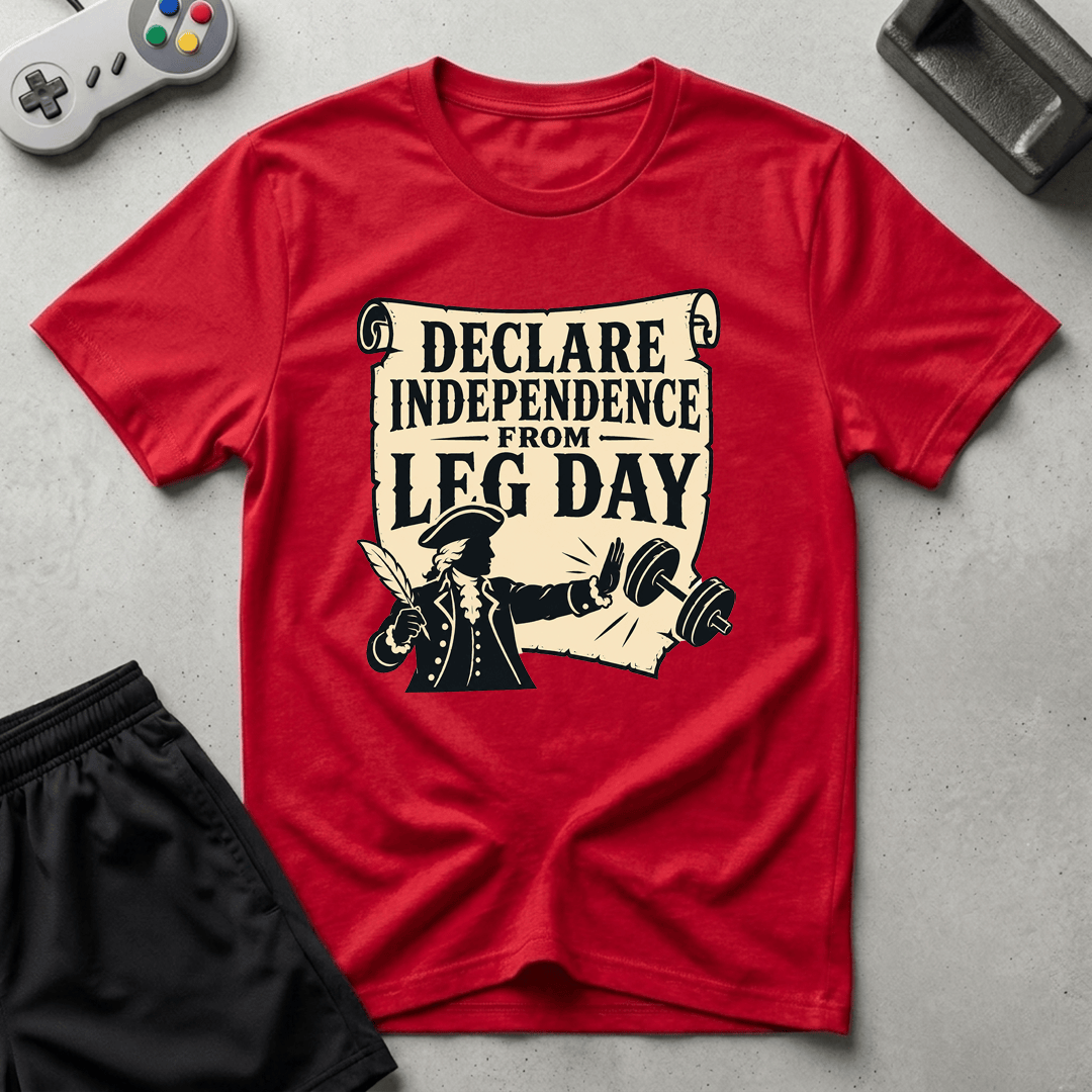 Independence from Leg Day T-Shirt - Red