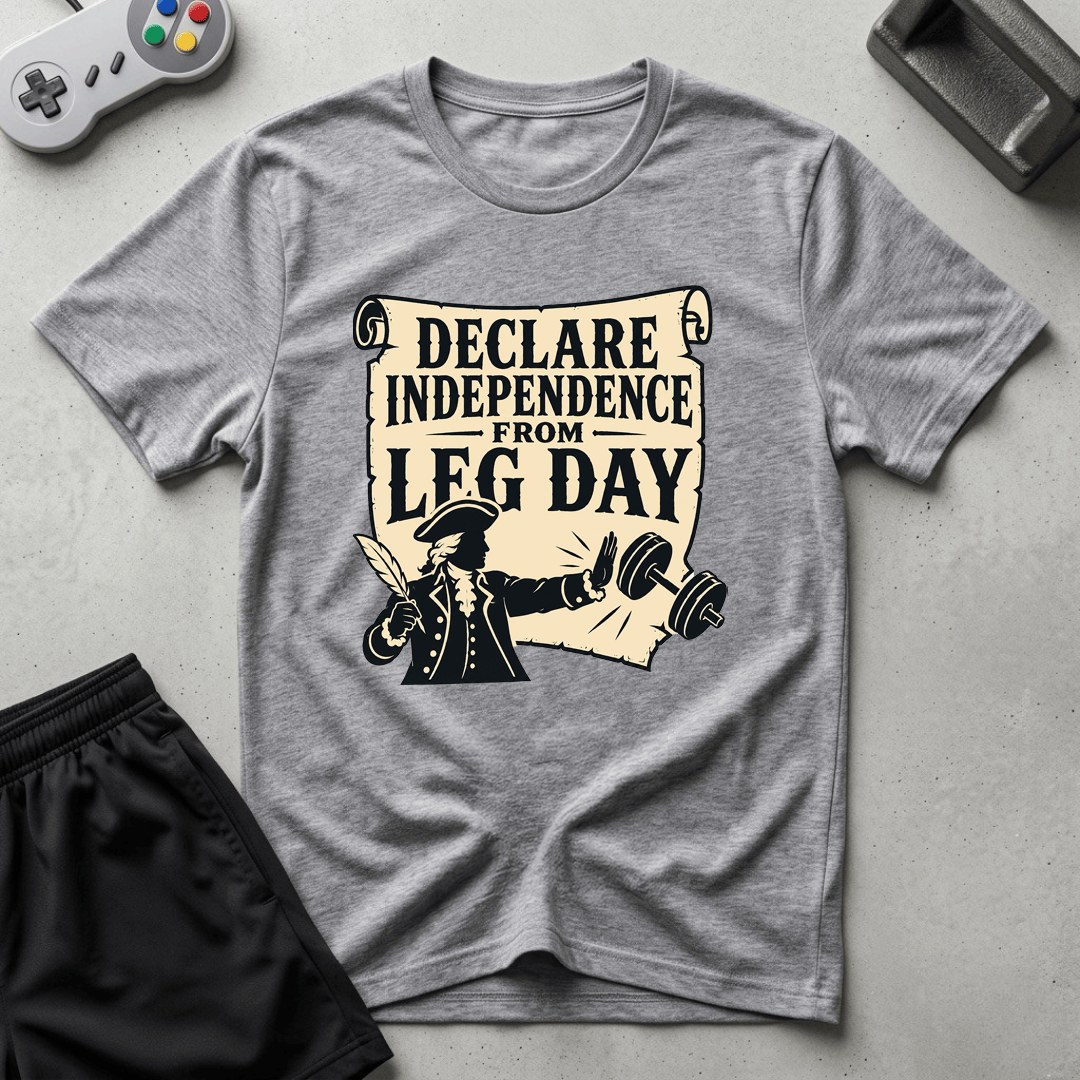 Independence from Leg Day T-Shirt - Sport Grey