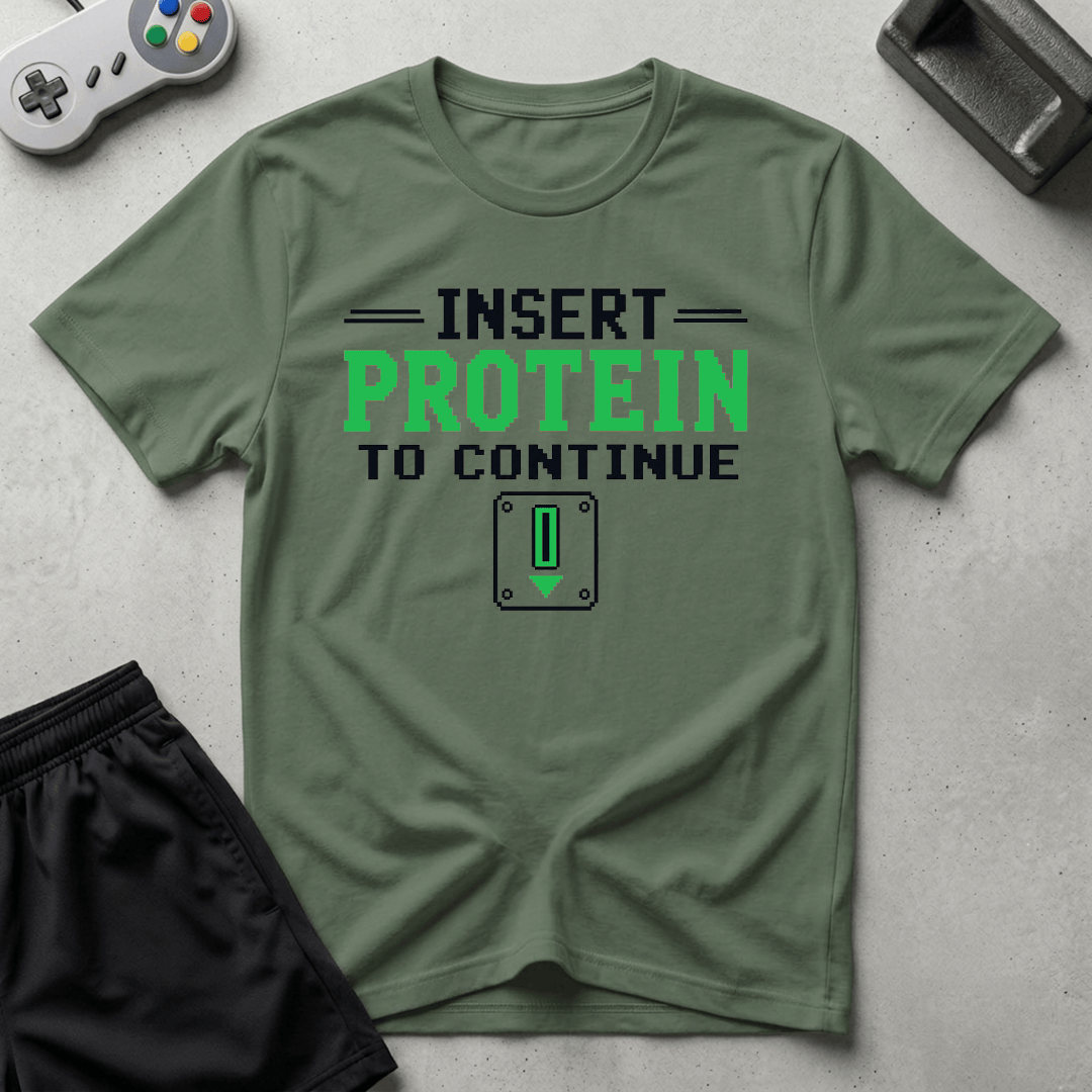 Protein Arcade T-Shirt - Military Green