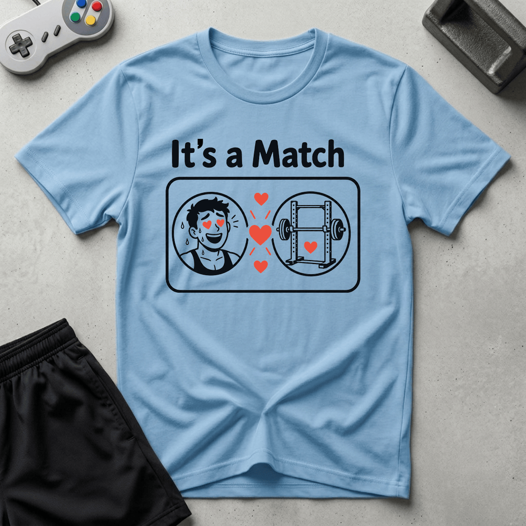 Its A Match T-Shirt - Light Blue