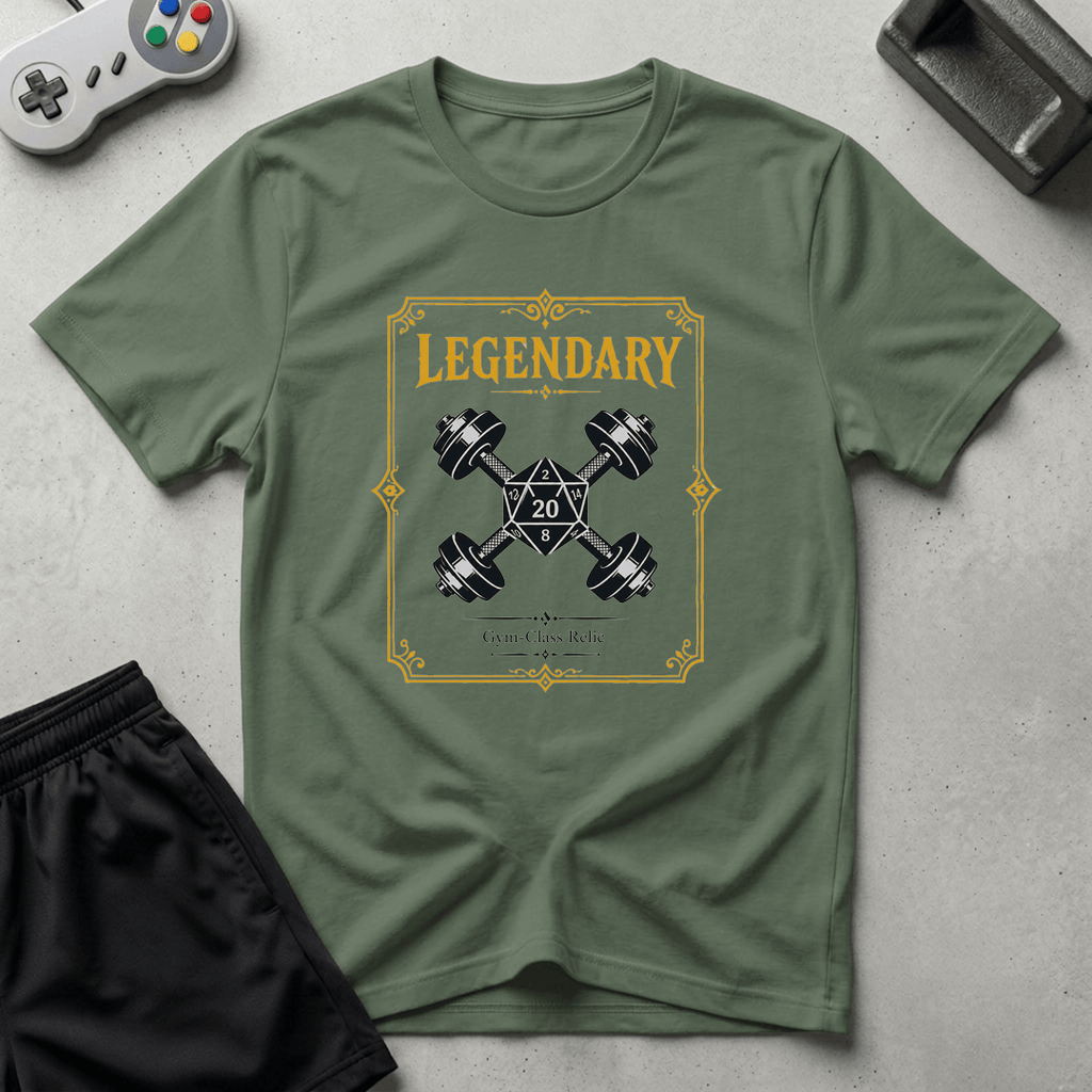 Legendary Card T-Shirt - Military Green