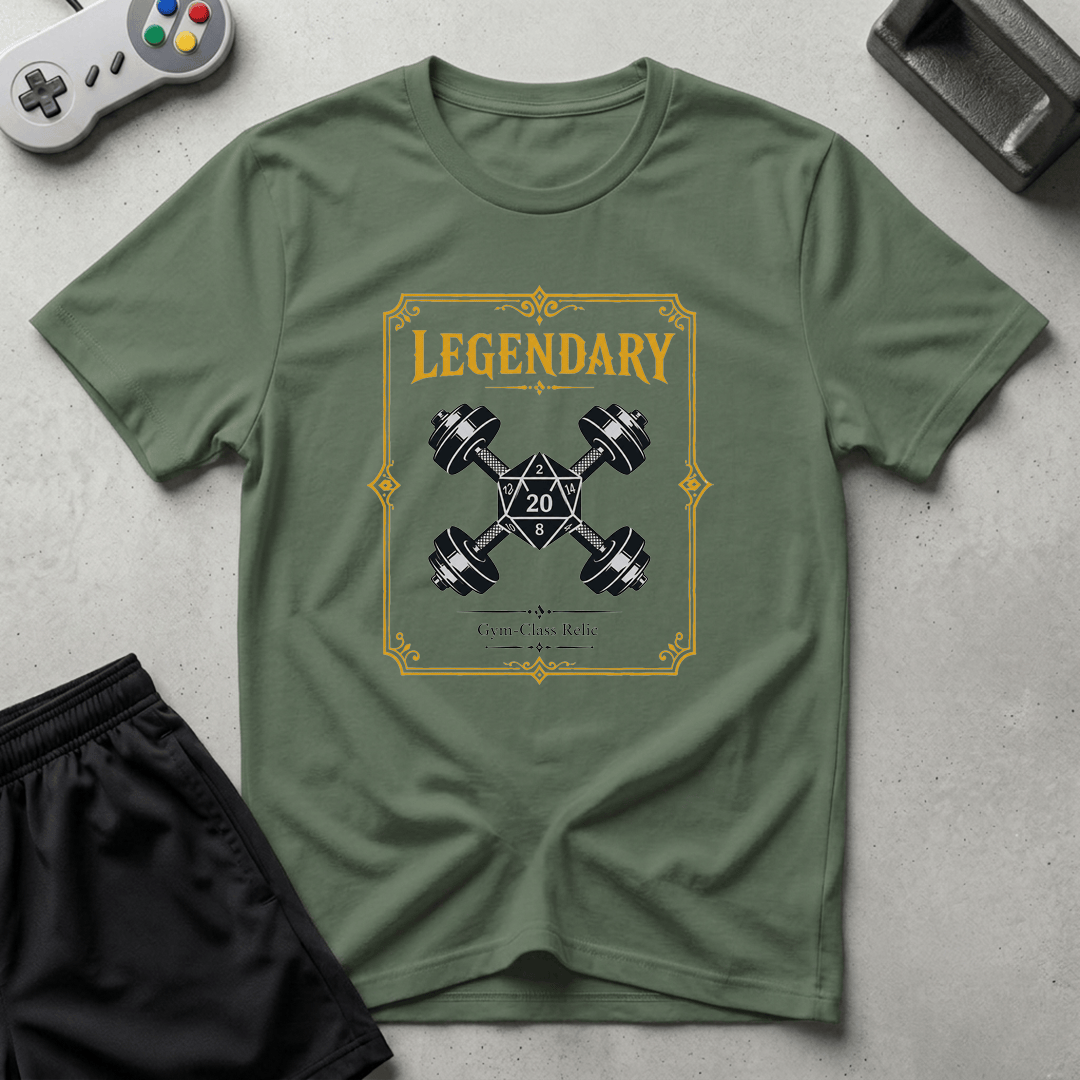 Legendary Card T-Shirt - Military Green