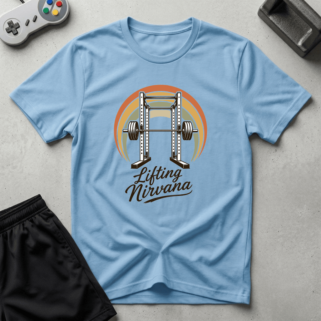 Lifting Nirvana T-Shirt - Light Blue