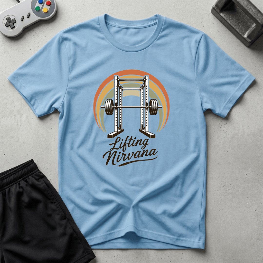 Lifting Nirvana T-Shirt - Light Blue