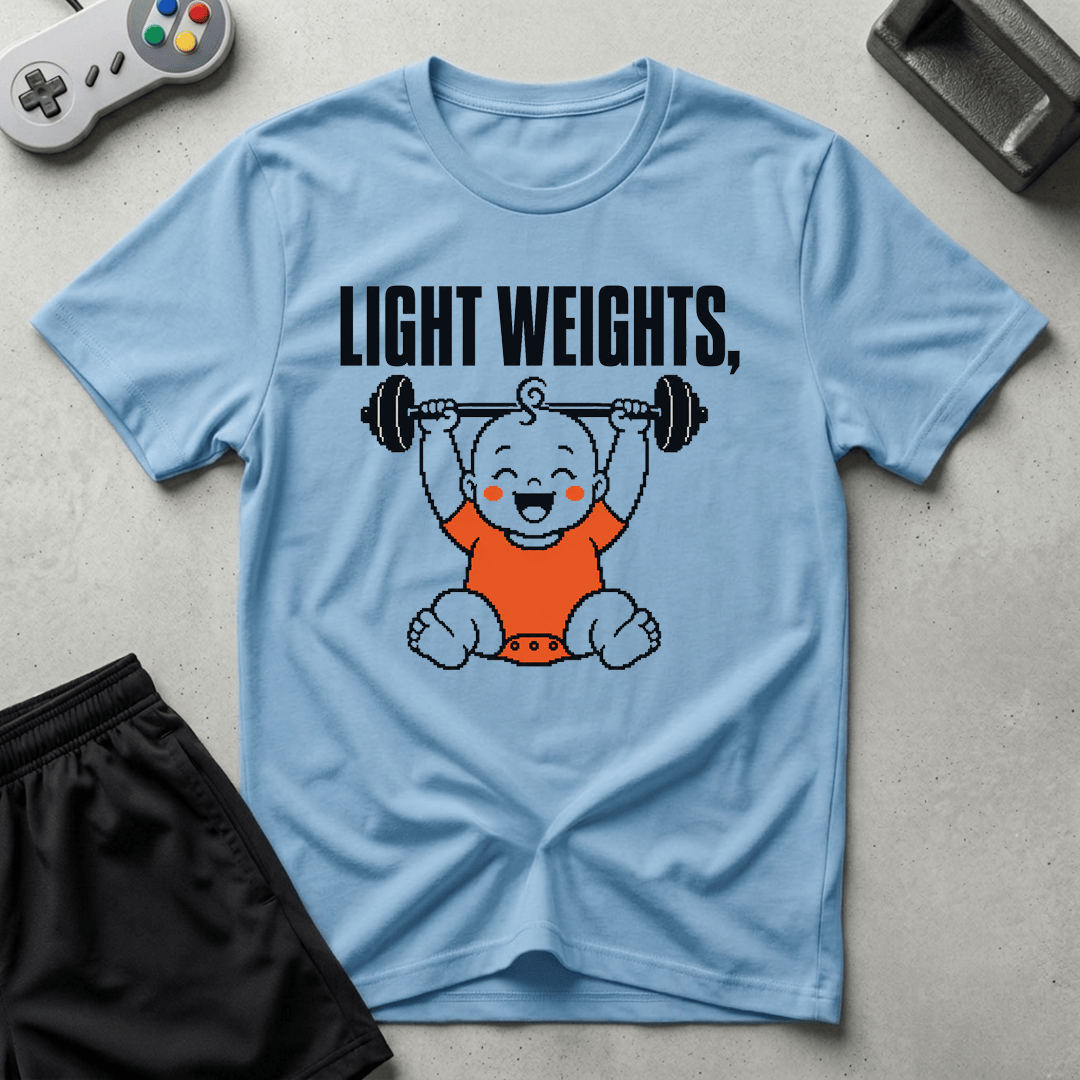 Light Weights, Baby T-Shirt - Light Blue